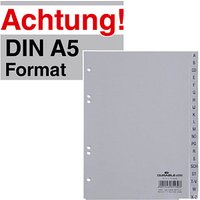 DURABLE Ordnerregister Halbformat, hoch A-Z grau 20-teilig, 1 St. von Durable