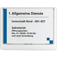 DURABLE Türschild CLICK SIGN Kunststoff weiß 14,9 x 10,55 cm von Durable