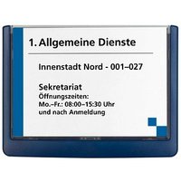 DURABLE Türschild CLICK SIGN Kunststoff blau 17,2 x 12,9 cm von Durable