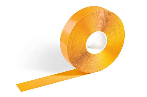 Durable Bodenmarkierungsband Duraline Strong, abriebfest und rutschhemmend, 50 mm x 1,2 mm x 30 m (B x H x L), RAL 1003 Signalgelb, 172504 von Durable