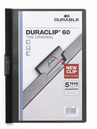 Durable 2209-01 Klemmappe DURACLIP 60 A4 schwarz von Durable