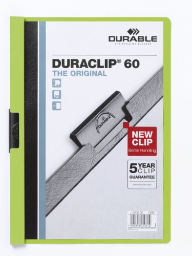 Durable 2209-05 Klemmmappe Duraclip Original A4 60Blatt grün von Durable