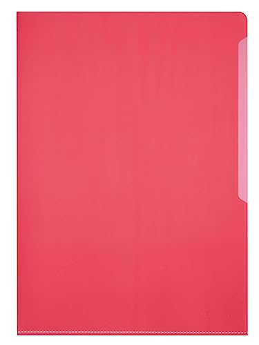 Durable Sichthülle, DIN A4 hoch, Hartfolie 150 µ, Karton à 50 Stück, rot, 233903 von Durable