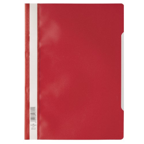 Durable Sichthefter A4 Standard, PP, 227 x 310 mm, rot, 50er Packung, 257303 von Durable