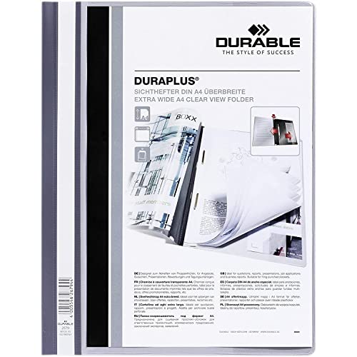 Durable Angebotshefter DURAPLUS©, strapazierf„hige Folie, DIN A4, grau von Durable