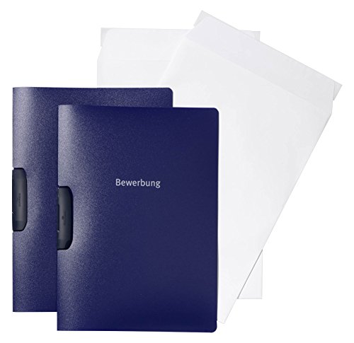 Durable Bewerbungsset Duraswing Job, 2 Bewerbungsmappen mit 2 Versandtaschen, dunkelblau, 999107390 von Durable