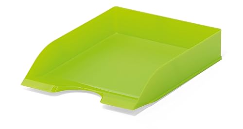 Durable Briefablage BASIC, Briefkorb stapelbar, Polystyrol, DIN A4 bis C4, 253x63x337mm, grün von Durable