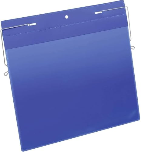 Durable Drahtbügeltasche (A4 quer) Packung à 50 Stück blau, 175407 von Durable