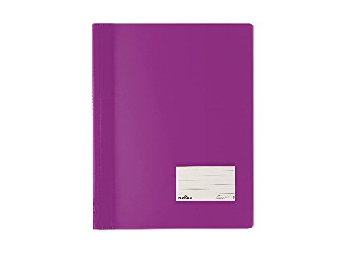 Durable Duralux Mappe mit Lamellen, A4+, transparenter Deckel, farbig violett von Durable