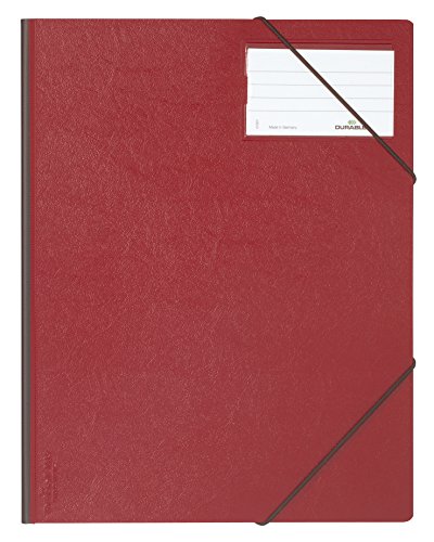 Durable Eckspannmappe A4, für 1-150 Blatt DIN A4, rot, 232003 von Durable