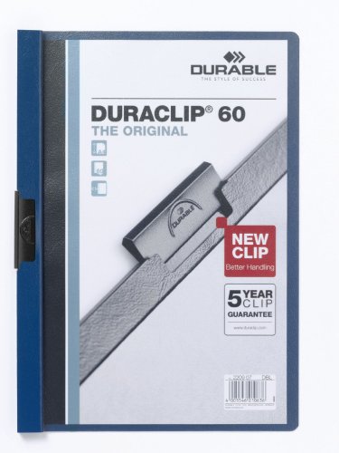 Durable Klemm-Mappe DURACLIP© 60, DIN A4, dunkelblau von Durable