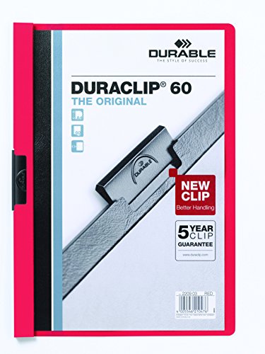 Durable Klemm-Mappe DURACLIP© 60, DIN A4, rot von Durable