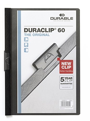 Durable Klemm-Mappe DURACLIP© 60, DIN A4, schwarz von Durable