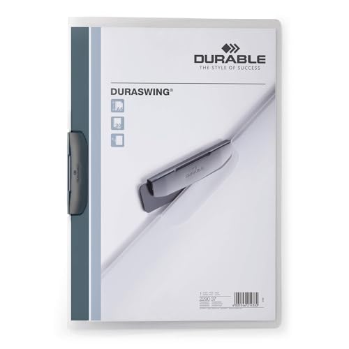 Durable Klemm-Mappe DURASWING©, DIN A4, graphit von Durable