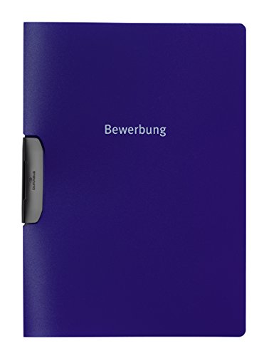 Durable Klemm-Mappe Duraswing job, Bewerbung, bis 30 Bl., blau von Durable