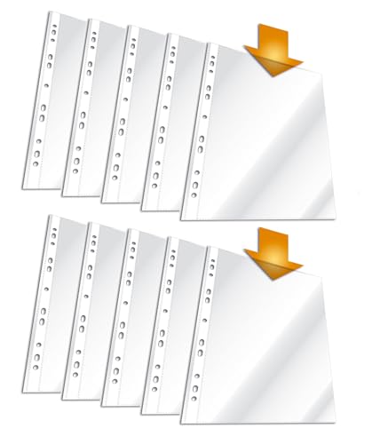 Durable Prospekthüllen, Klarsichthüllen A4, (1000 Hüllen (10 Beutel à 100)), DIN A4, in Deutschland hergestellt, 0,05mm stark von Durable