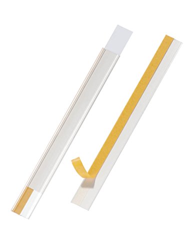 Durable Scannerschienen Scanfix inkl. Etiketten, 200 x 20 mm, transparent, 50 Stück, 802319 von Durable