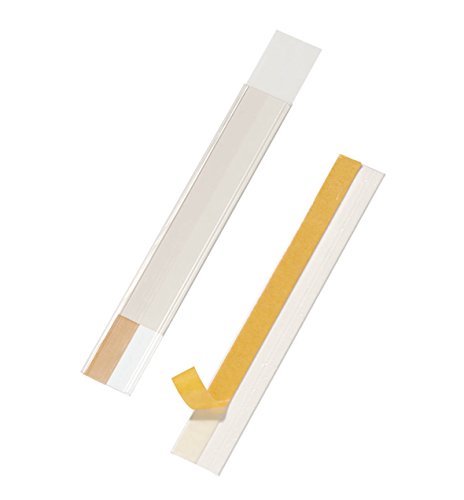 Durable Scannerschienen Scanfix inkl. Etiketten, 200 x 40 mm, transparent, 50 Stück, 802519 von Durable