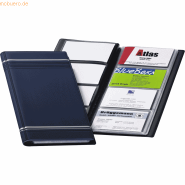 Durable Visitenkartenalbum Visifix dunkelblau von Durable