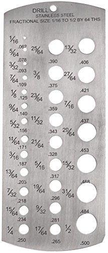 Duratool D03116 Bohrlehre, 1/16-1/2 Zoll von Duratool