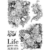 Silikonstempel "Ethereal", Life goes on von Durchsichtig