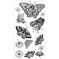 Sizzix Clear Stamps Set "Nature Butterflies" von Durchsichtig