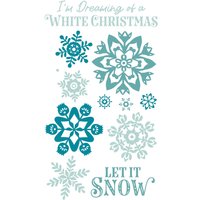 Sizzix Clear Stamps Set "White Christmas by Catherine Pooler" von Durchsichtig