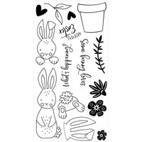 Sizzix Clear Stamps Set by Catherine Pooler "Bunny Bits & Blooms" von Sizzix