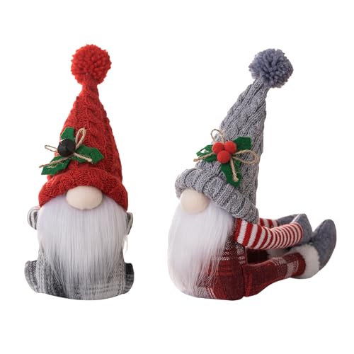 2 PCS Weihnachten GNOME Puppe Vorhang Tieback Herr und Frau GNOME Vorhang Schnalle Weihnachtsvorhang Holdback GNOME Tiebacks für Fenster Dekoration (Typ B) von Durdiiy