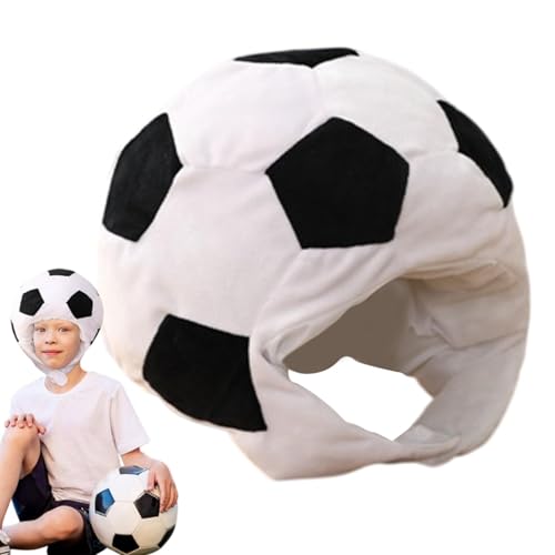 Duroecsain Plüsch-Fußballmütze, Fußballmützen für - Halloween-Mütze, warme Fußballmütze, Foto-Requisiten | Cosplay-Kopfzubehör, Fußballhüte, lustiges Neuheitsspielzeug für Thanksgiving, Weihnachten, von Duroecsain