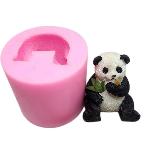 Duroecsain Silikonform in Panda-Form | Backform Schokoladenform | Fondant-Schokoladen-Backformen, Gießform für die Kerzenherstellung, Heimdekoration von Duroecsain