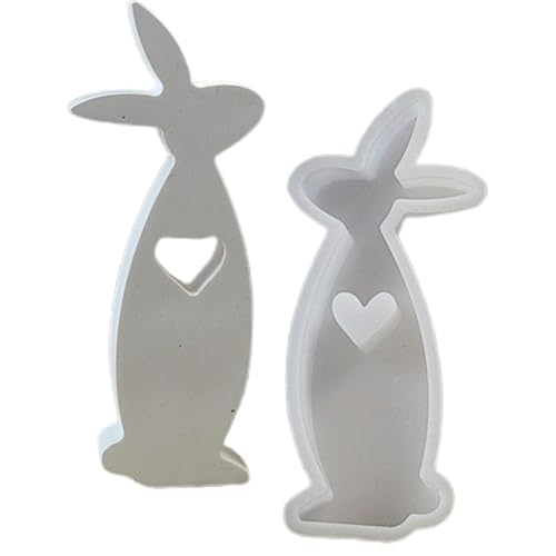 Osterhase Silikonform, Ostern Rabbit Silikonformen Gießformen, Kaninchen Gießform Ostern, Osterhase Silikonform for Gips, Sojawachs Kerzen, Handwerk von Duroecsain