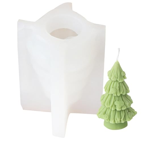 Silikonform Kerzenform Weihnachten Silikon Kerzen Gießform Weihnachtsbaum Kerzengießform für die Herstellung von Kerzen von Duroecsain