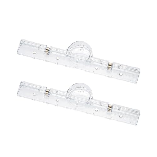 2 Stück Transparente magnetische Datei Ordner, Multifunktion ale Index Seiten halter für Office School Home Kühlschrank von Dusarls