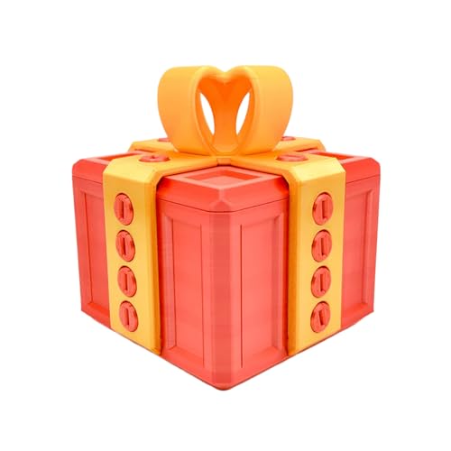 Dusarls Ärgerliche Geschenkbox mit Schrauben, Groß 3D Gedruckt Lustige Ärgerliche Geschenke Box, Streich Geschenkbox, Urkomische Puzzle Boxen, Neuheit Box Geldkartenbehälter für Weihnachten Geburtstag von Dusarls