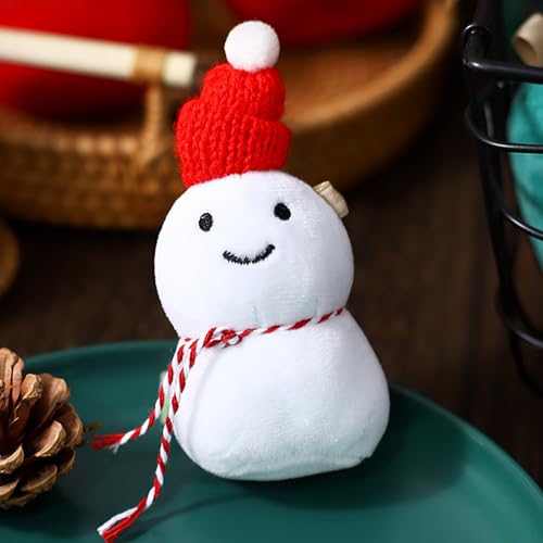 Dusarls Cartoon Weihnachtsbaum Schneemann Puppe Anhänger Spielzeug Schlüsselanhänger Tragbarer Schlüsselanhänger Tasche Ornament von Dusarls