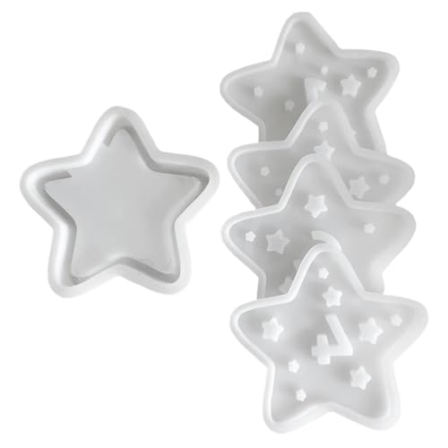 Star Digital Candle Mold, 3D Star Silicone Mold, Christmas Star Epoxy Resin Casting Mould for DIY Home Decor von Dusarls