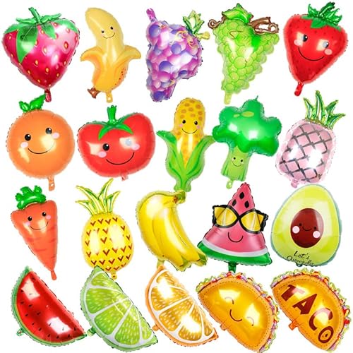 Dusenly 12 Stück Obst-Gemüse-Folienballons Obst Geburtstag Party Luftballons für Geburtstag Babyparty Party Gastgeschenke Dusenly 12 Stück Obst-Gemüse-Folienballons Obst Geburtstag Party Luftballons für Geburtstag Babyparty Party Gastgeschenke von Dusenly