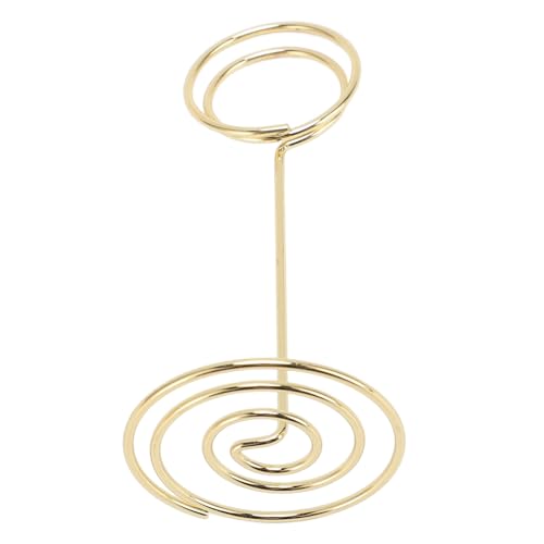 Tischnummernhalter, 24 Stück, Tischnummernständer, 85 mm Höhe, Tischkartenhalter aus Edelstahl, multifunktionaler Draht-Bildhalter (Gold) von Dussdote