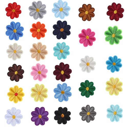 28 Stück Blumen Bügelbilder Applikation 40 mm Blume zum Aufbügeln Aufnähen auf Kleidung Taschen T-Shirt Hut 28 Stück Blumen Bügelbilder Applikation 40 mm Blume zum Aufbügeln Aufnähen auf Kleidung Taschen T-Shirt Hut von Duyeuau