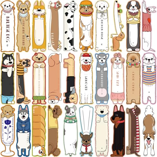 30 Stück künstlerische Lesezeichen mit Hundemotiven, Scrapbooking, Hintergrundpapier für handgefertigte Kunst, Handwerk, Tagebuch, Planer, Verpackung 30 Stück künstlerische Lesezeichen mit Hundemotiven, Scrapbooking, Hintergrundpapier für handgefertigte Kunst, Handwerk, Tagebuch, Planer, Verpackung von Duyeuau