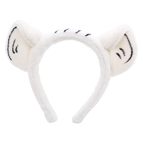 Duyeuau Weiches Stirnband mit Ohren, Plüschtier-Haarreifen zum Waschen des Gesichts, Cosplay, Cartoon-Themenparty, Kostüm Duyeuau Weiches Stirnband mit Ohren, Plüschtier-Haarreifen zum Waschen des Gesichts, Cosplay, Cartoon-Themenparty, Kostüm von Duyeuau