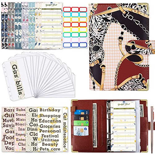 Budgetplaner Budget Binder,A6 Budget Binder Budgetplaner,Budget Planner Geldumschlä Umschlagmethode, A6 Ringbuch, Cash Stuffing, Sparbuch mit Folien, Geld Sparen Mappe von DuzLink