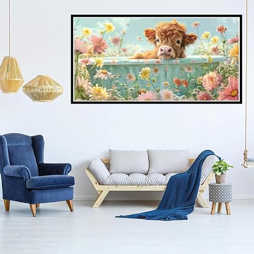 Diamant Painting Bilder Hund Diamond Painting Farbe Diamond Painting Erwachsene Groß XXL 100X50CM, Diamant Art Malerei Kinder Stickerei Paintings Set, Zimmer Deko Aesthetic, Geschenke für Frauen von Dxoaoocc