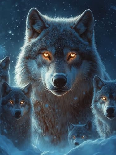 Diamond Painting Erwachsene Groß xxl 100x130CM, Wolf Diamant Painting Bilder Sternenhimmel Daiments Painting Basteln Bastelset für Kinder Crystal Art Diamonds Painting für Home Wall Dekoration -4199 von Dxoaoocc