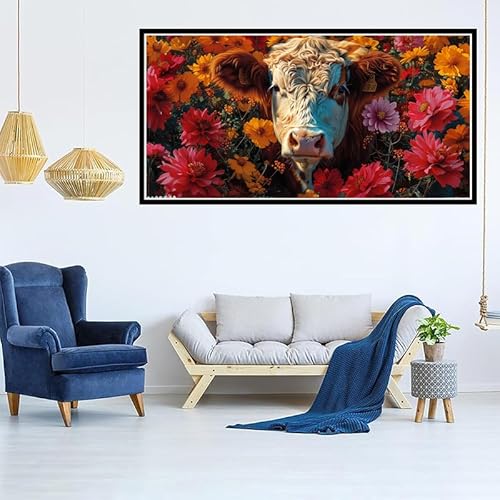 Diamond Painting Hund Diamant Painting Bilder Farbe Diamond Painting Erwachsene Basteln, DIY Diamond Painting Set Kinder Stickerei Kreuzstich Malerei Art Kits für Wanddeko Aesthetic, Canvas100X50CM von Dxoaoocc