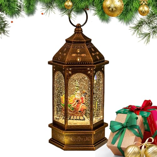 Christmas Lantern Tabletop Candle Light Decorative Christmas Lamp Hangable Candle Lamp Holiday Candle Decor Festive Lanterns Christmas Home Decorations Illuminated Candle Holder Christmas Tabletop von Dybnuhoc