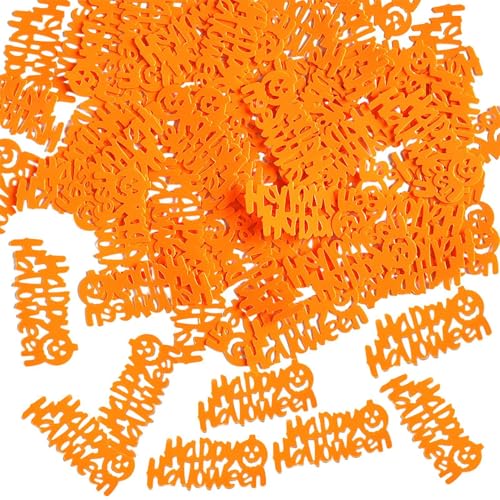 Dyeulget Halloween-Konfetti, Tischstreukonfetti,Halloween Konfetti | Halloween-Form, Glitzerfolie, Tischstreuer, Konfetti für Halloween-Konfetti- -Sets, 15 g von Dyeulget