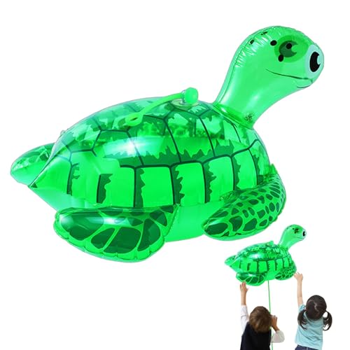 Dyeulget Schildkrötenspielzeug, aufblasbarer Frosch - Leuchtendes aufblasbares Froschschildkrötenspielzeug - Lustige Cartoon-Partygeschenke für Kinder, Frosch-Partydekorationen, Tierornament für von Dyeulget