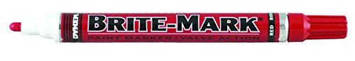 brite-mark Permanent Paint Marker mit mittlerer Spitze valve-action, 1/8 inches, rot, 1 von Dykem